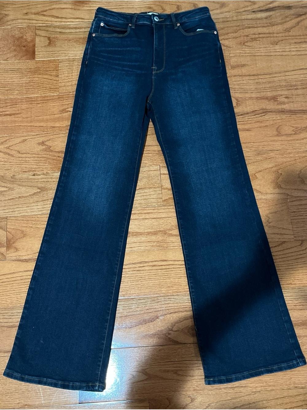 Avec Les Filles Deep Indigo Flare Jeans